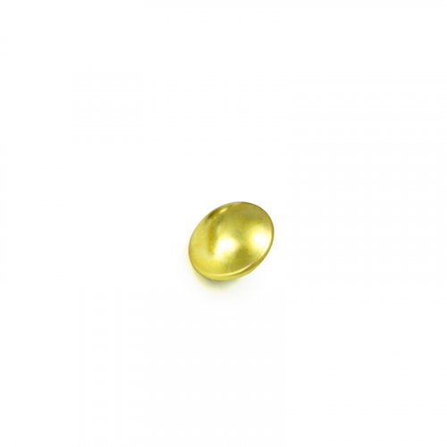knoflík módní pecička - Velikost: 7 mm tunýlek, Barva: zlatá