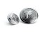 knoflík uniformní 004 - Velikost: 15 mm ouško, Barva: stříbrná-platina