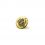 fashion button 336 - Size: 14 mm eyelet, Color: old gold