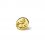 Modeknopf 104 - Größe: 18 mm Öse, Farbe: altgold