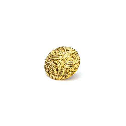 knoflík módní 205 - Velikost: 18 mm ouško, Barva: zlatá