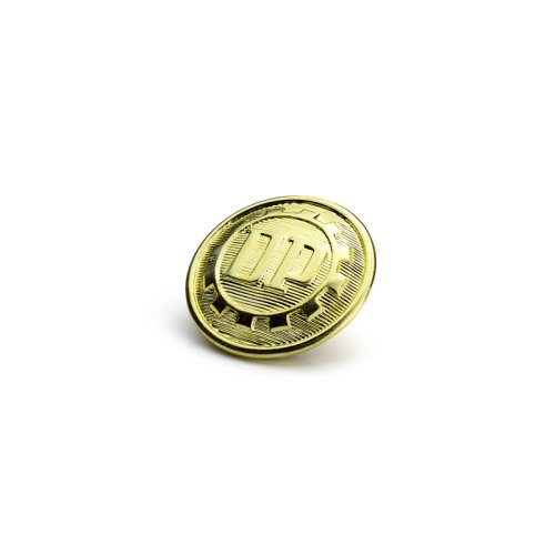 knoflík uniformní 021 - Velikost: 22 mm ouško, Barva: zlatá