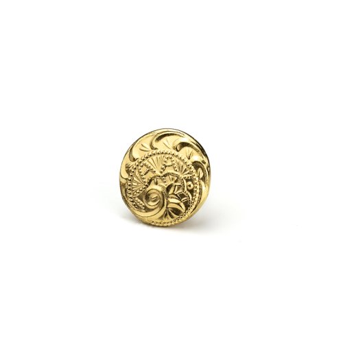 knoflík módní 176 - Velikost: 14 mm ouško, Barva: zlatá