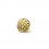 knoflík módní 176 - Velikost: 14 mm ouško, Barva: zlatá