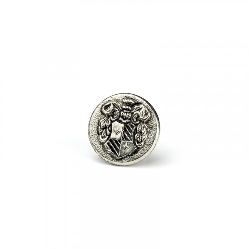 fashion button 173 - Size: 14 mm eyelet, Color: antique silver