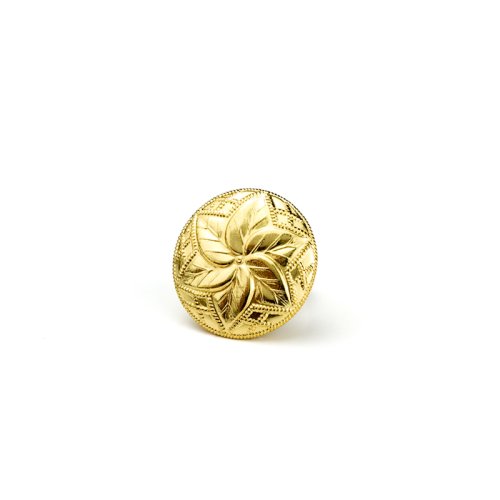 knoflík módní 197 - Velikost: 14 mm ouško, Barva: zlatá