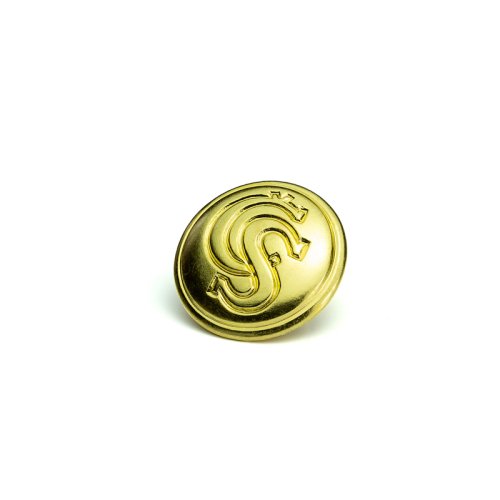 knoflík uniformní 023 - Velikost: 22 mm ouško, Barva: zlatá