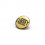 fashion button 335 - Size: 18 mm eyelet, Color: old gold