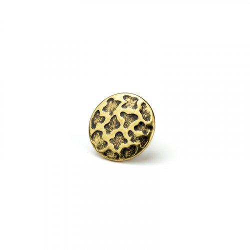 fashion button 040 - Size: 14 mm eyelet, Color: old gold