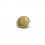 bouton de mode 338 - Taille: 14 mm a queue, Couleur: argent antique