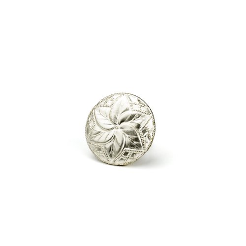 knoflík módní 197 - Velikost: 14 mm ouško, Barva: stříbrná